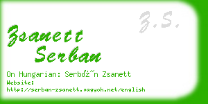 zsanett serban business card